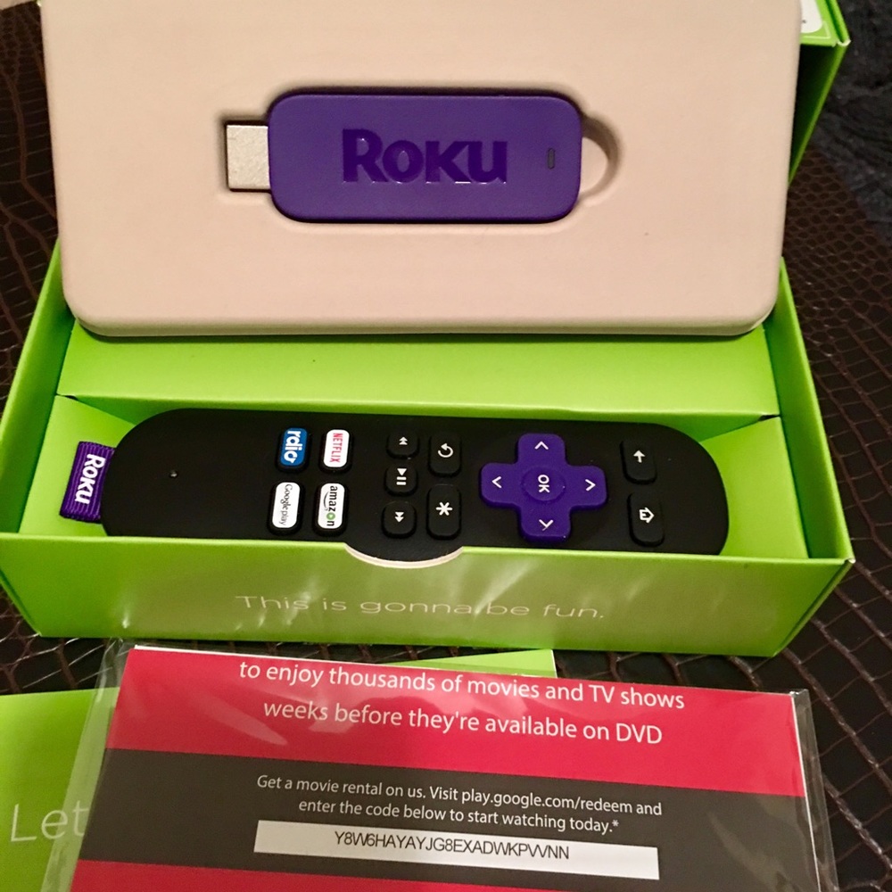 brand new Roku streaming stick